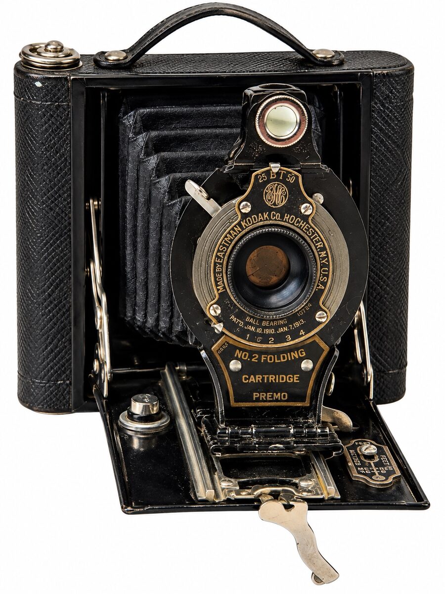 Eastman Kodak No. 2 Folding Cartridge Premo open with bellows extended