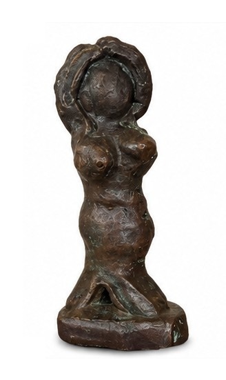 Solo Female bronze sculpture by Jaqulin Joseph